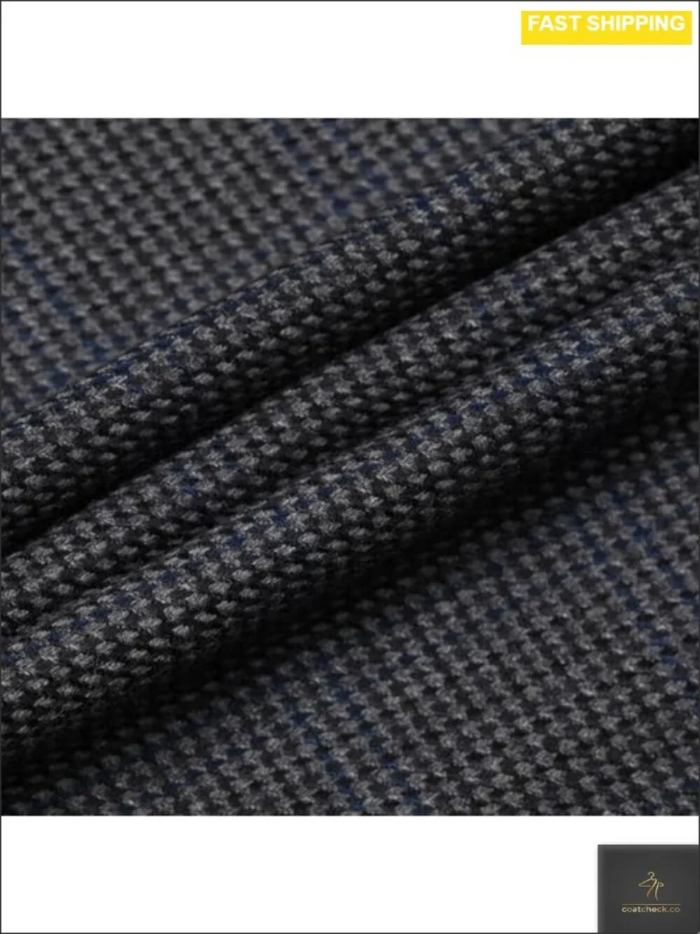 Classic Fit Stretch 2-Button Houndstooth Sport Coat Blazer